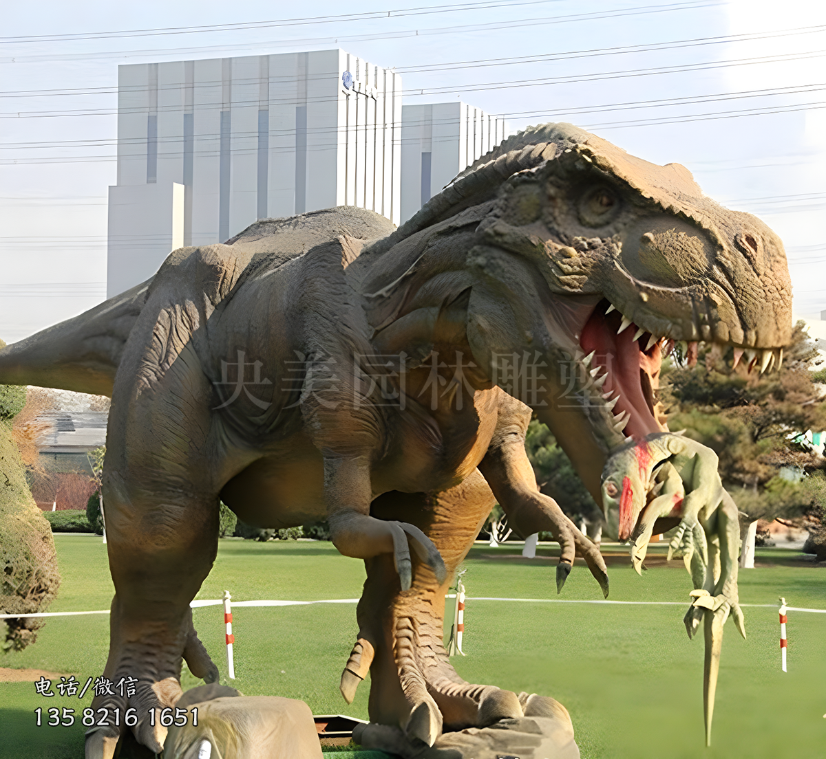 玻璃鋼仿真霸王龍雕塑
