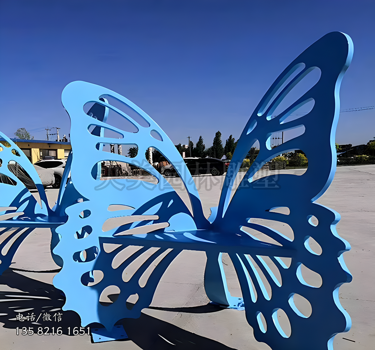 蝴蝶座椅不銹鋼雕塑
