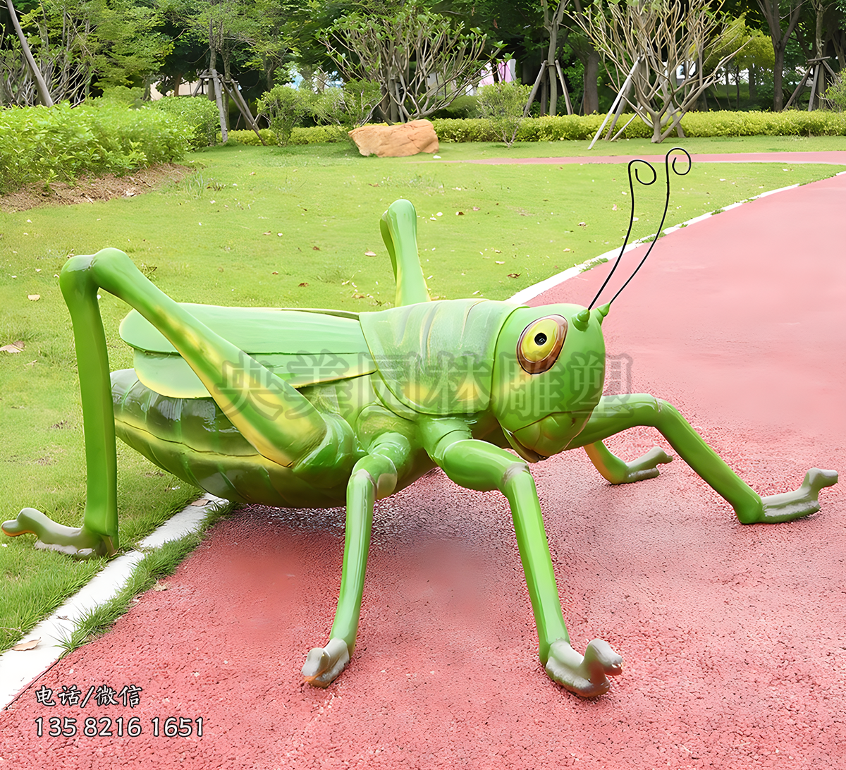 玻璃鋼仿真蝗蟲雕塑