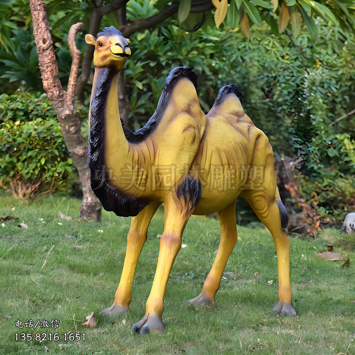 玻璃鋼仿真駱駝雕塑