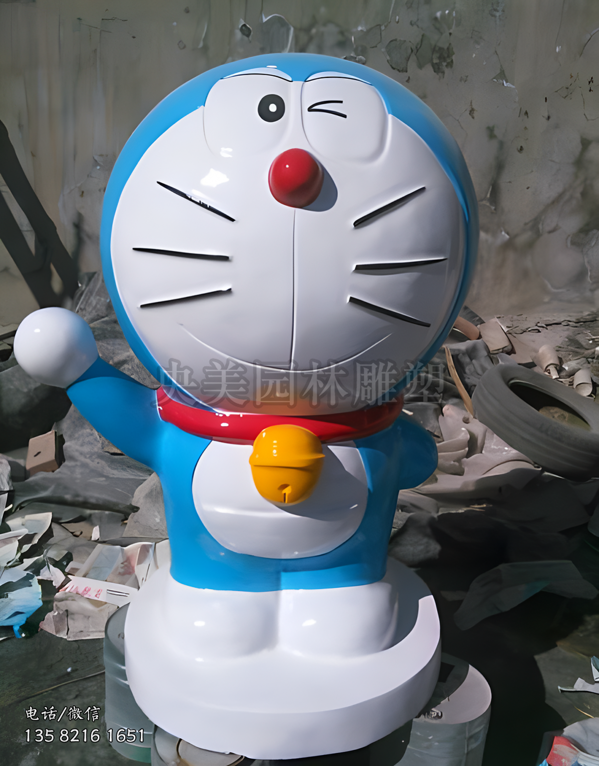 哆啦A夢玻璃鋼雕塑