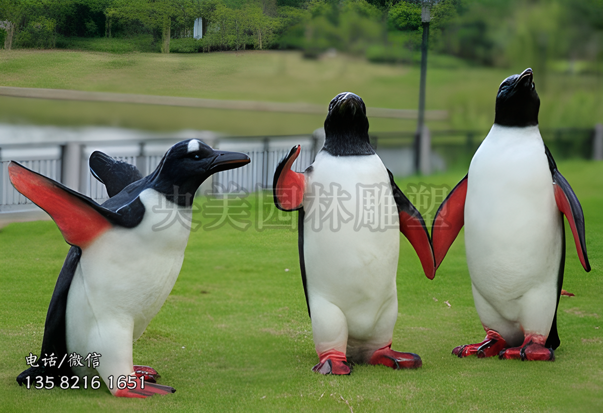 仿真玻璃鋼企鵝雕塑