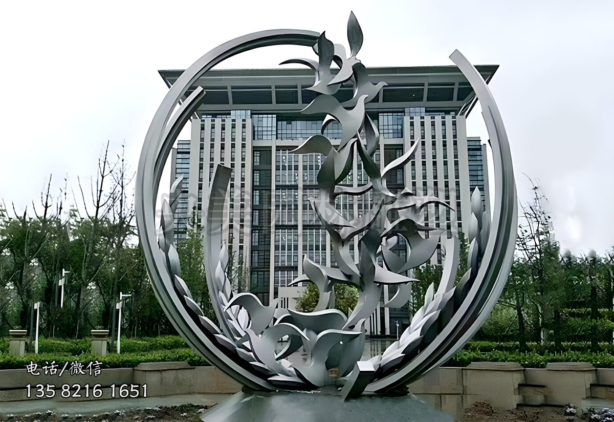 創(chuàng)意不銹鋼鏡面鴿子雕塑