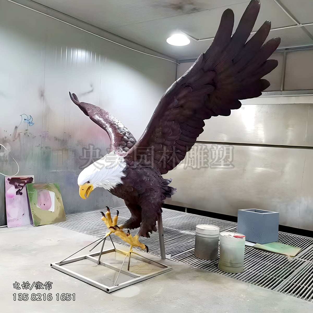 仿真玻璃鋼老鷹雕塑