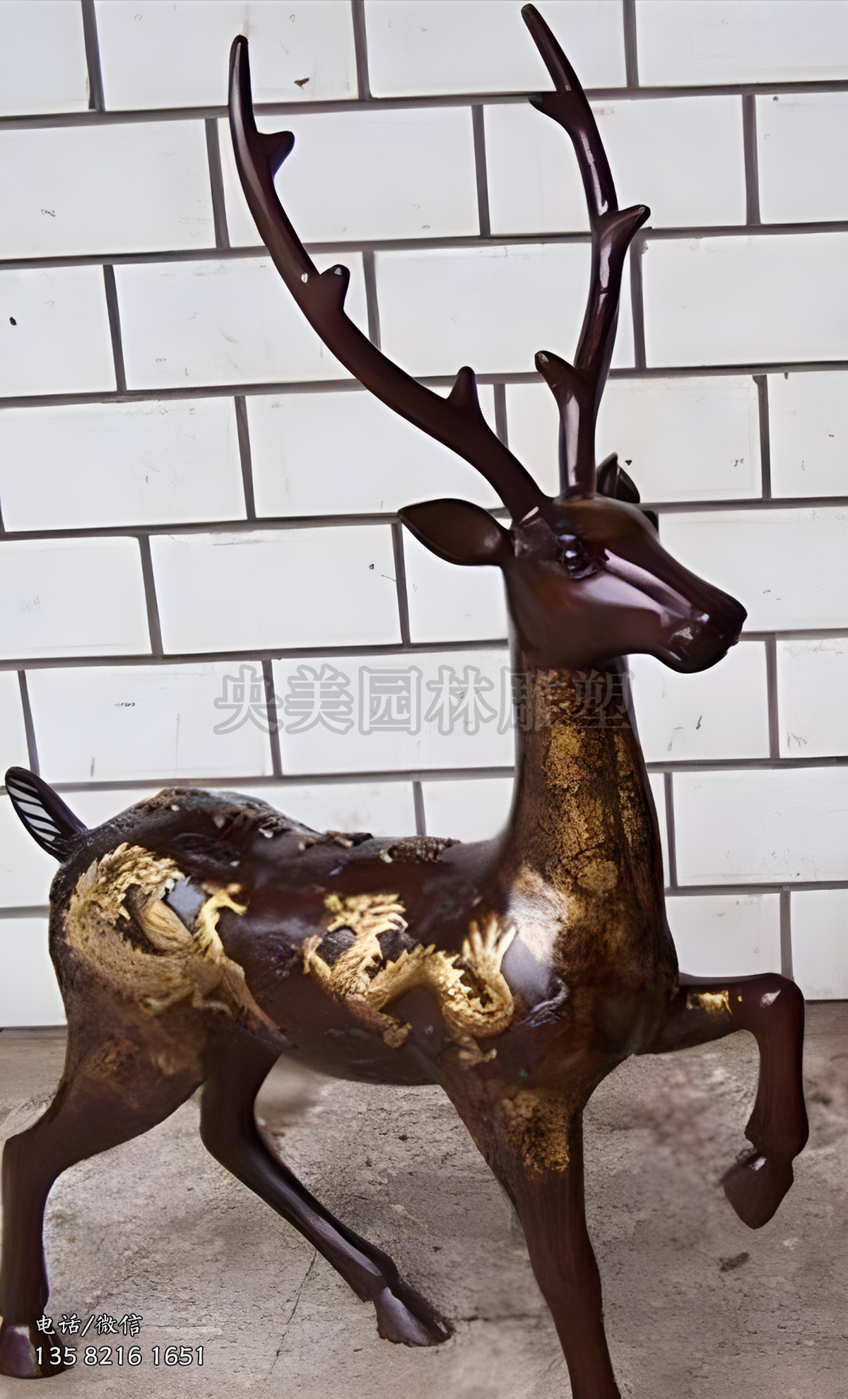 銅雕小鹿傳統(tǒng)雕塑