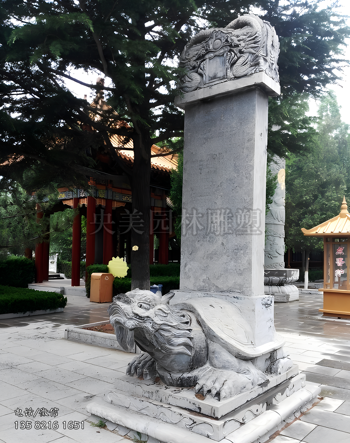 石刻赑屃駝碑石雕