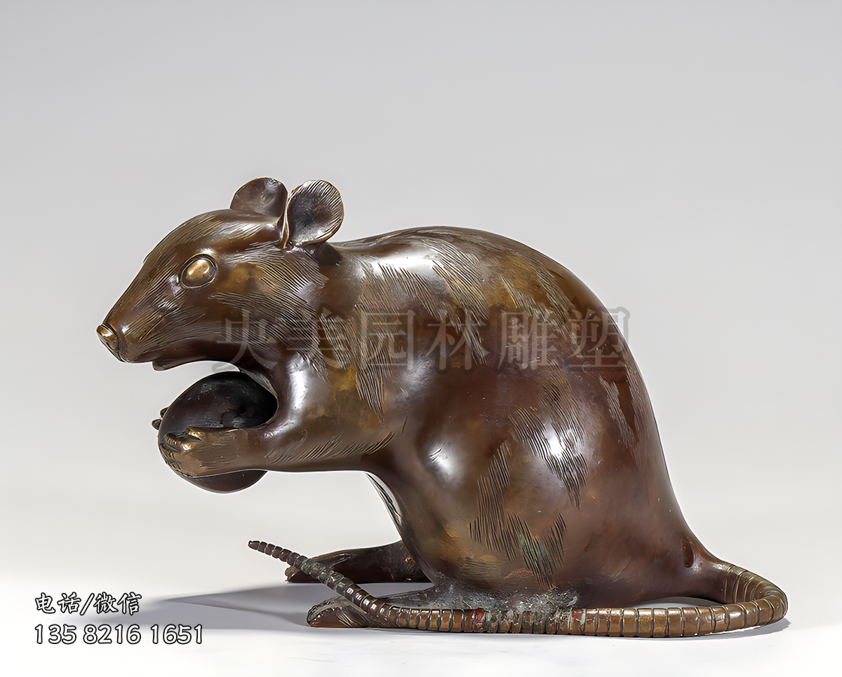 鑄銅老鼠雕塑
