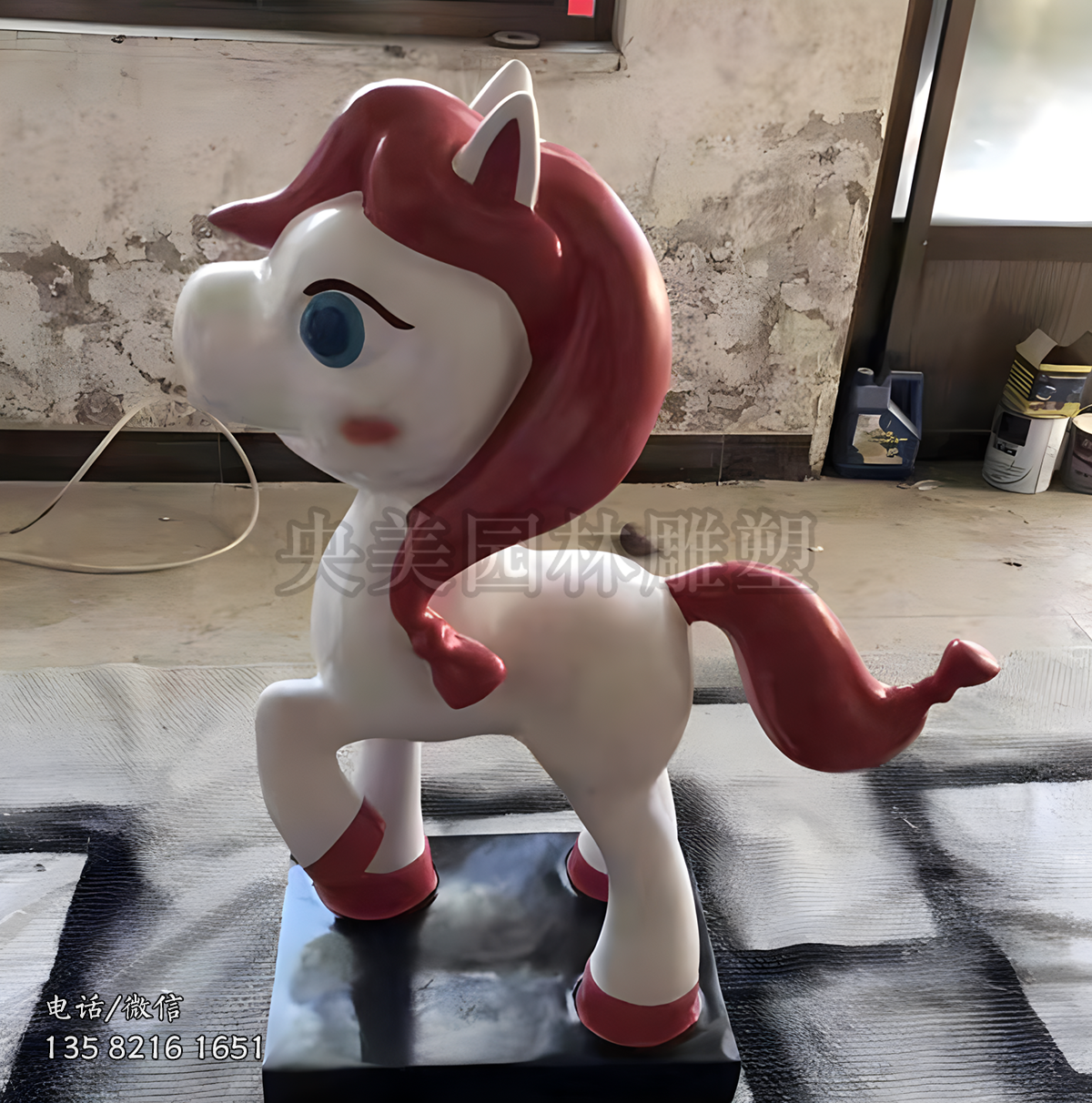 小馬寶莉卡通動(dòng)物雕塑