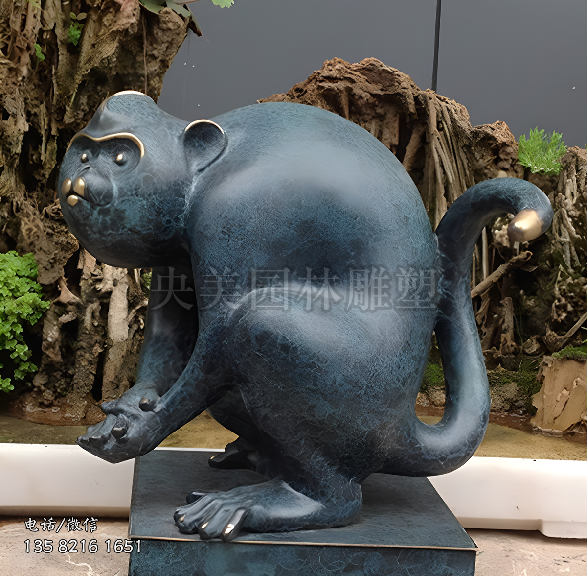 鑄銅申猴銅雕塑