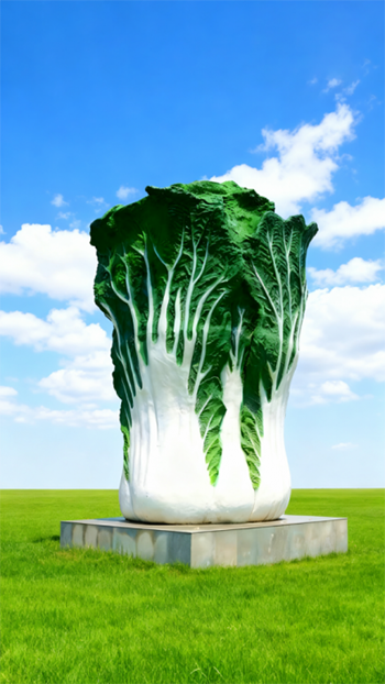 玻璃鋼仿真白菜雕塑 (13)