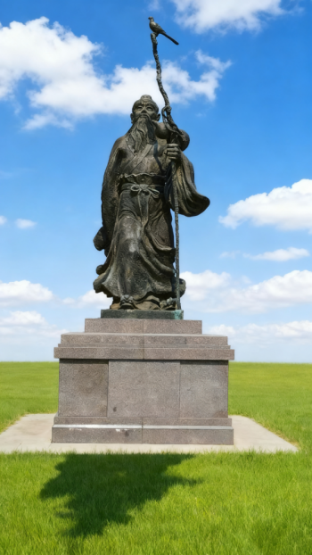 玻璃鋼仿銅扁鵲雕塑