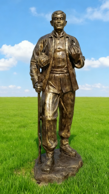 玻璃鋼仿銅紅軍雕塑 (34)