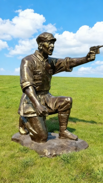 玻璃鋼仿銅紅軍雕塑 (56)