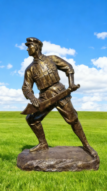 玻璃鋼仿銅紅軍雕塑 (57)