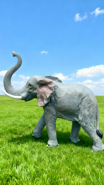 玻璃鋼仿真大象雕塑 (5)