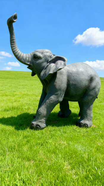 玻璃鋼仿真大象雕塑 (8)