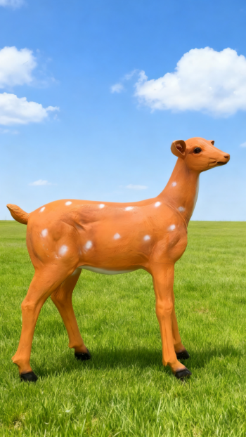 玻璃鋼仿真梅花鹿雕塑 (15)