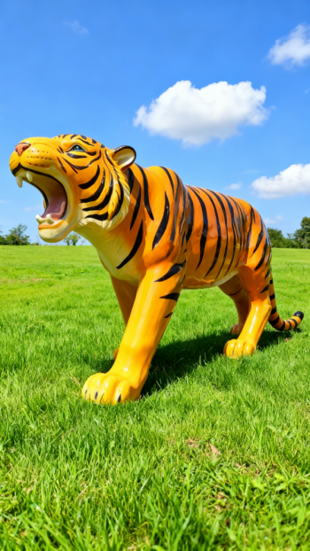 玻璃鋼仿真老虎雕塑 (6)