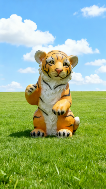 玻璃鋼仿真老虎雕塑 (11)