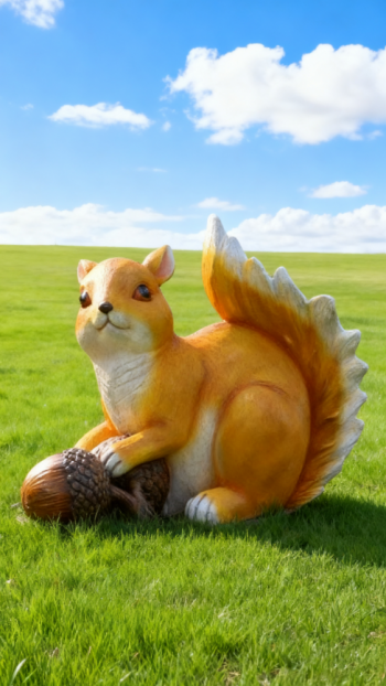 玻璃鋼仿真松鼠雕塑 (10)