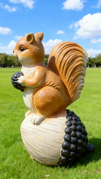 玻璃鋼仿真松鼠雕塑 (16)