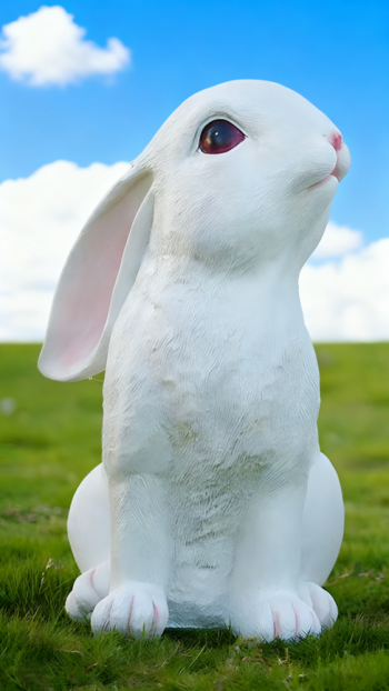 玻璃鋼仿真兔子雕塑