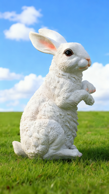 玻璃鋼仿真兔子雕塑