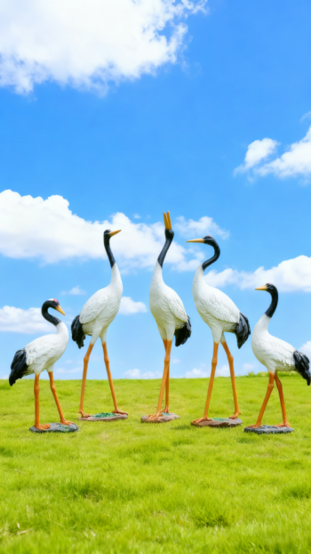 玻璃鋼仿真仙鶴雕塑 (11)