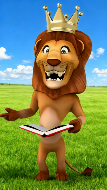 玻璃鋼卡通獅子雕塑 (3)