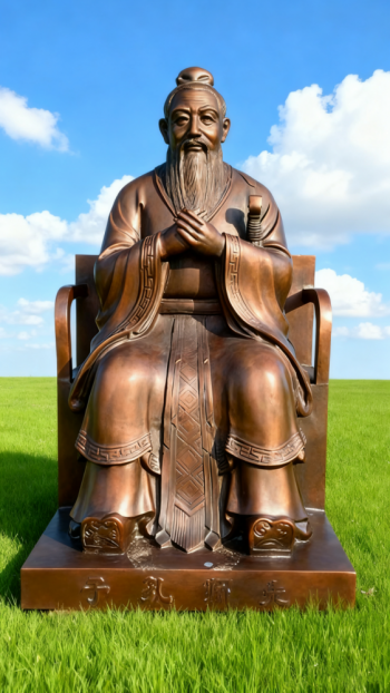 玻璃鋼孔子雕塑 (2)