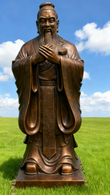玻璃鋼孔子雕塑 (9)
