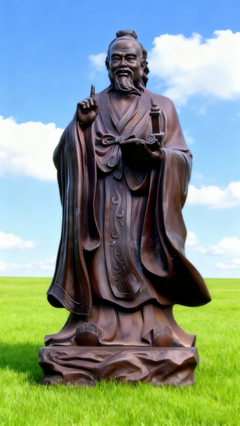 玻璃鋼老子雕塑