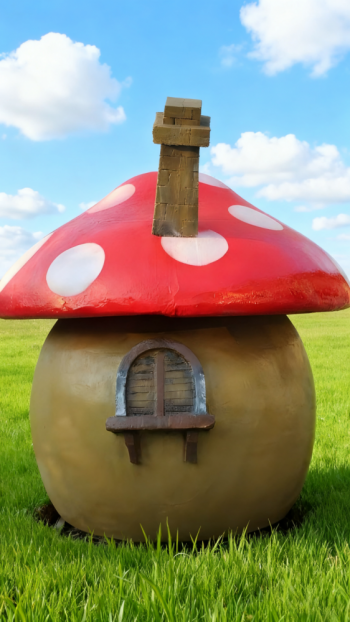 玻璃鋼卡通蘑菇屋 (13)