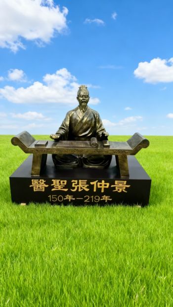 玻璃鋼仿銅張仲景雕塑 (11)