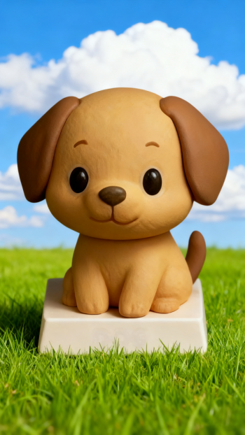 玻璃鋼卡通12生肖狗雕塑 (12)