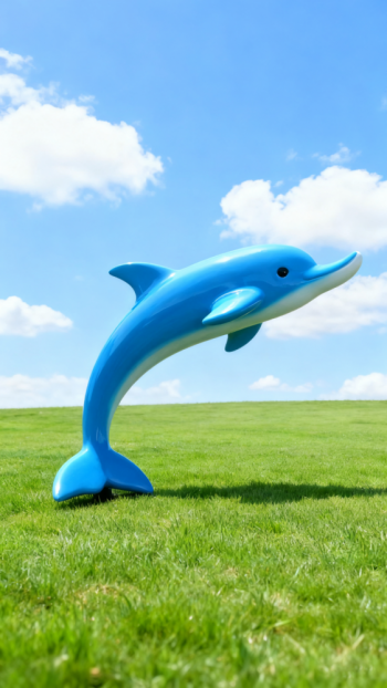 玻璃鋼海豚雕塑 (13)