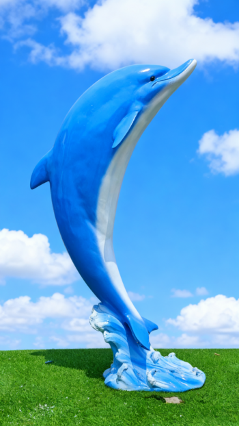 玻璃鋼海豚雕塑 (17)