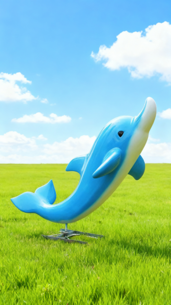 玻璃鋼海豚雕塑 (26)