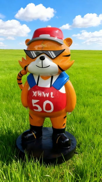 玻璃鋼卡通老虎雕塑 (11)