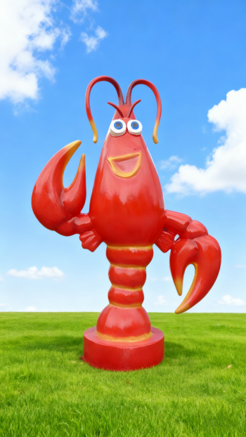 玻璃鋼龍蝦雕塑 (1)