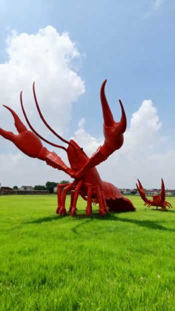 玻璃鋼龍蝦雕塑 (5)