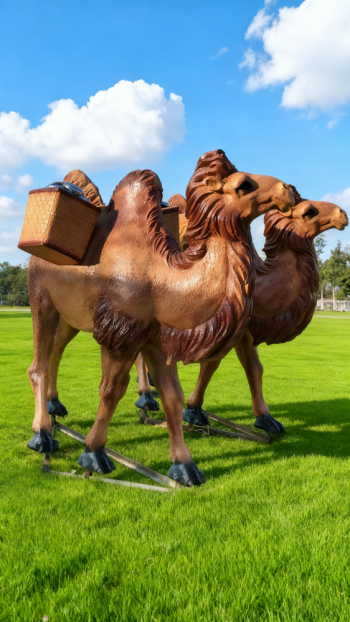 玻璃鋼仿真駱駝雕塑 (9)