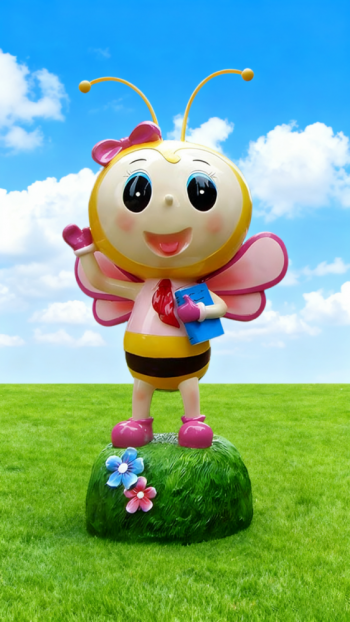 玻璃鋼卡通蜜蜂雕塑 (3)