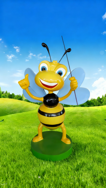 玻璃鋼卡通蜜蜂雕塑 (7)