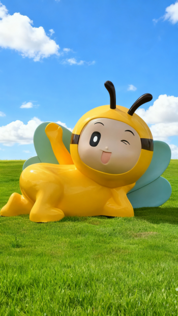 玻璃鋼卡通蜜蜂雕塑 (19)
