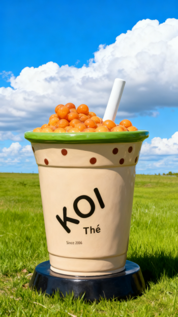 玻璃鋼仿真奶茶杯雕塑 (7)