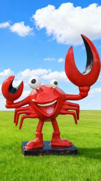 玻璃鋼螃蟹雕塑 (6)