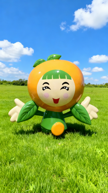 玻璃鋼蘋果雕塑 (9)