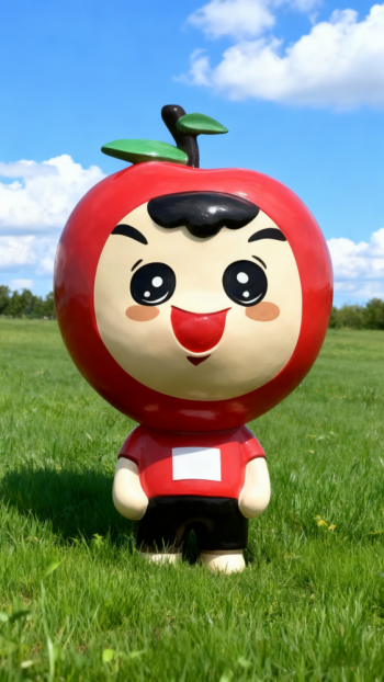 玻璃鋼蘋果雕塑 (19)