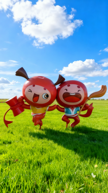 玻璃鋼蘋(píng)果雕塑 (20)